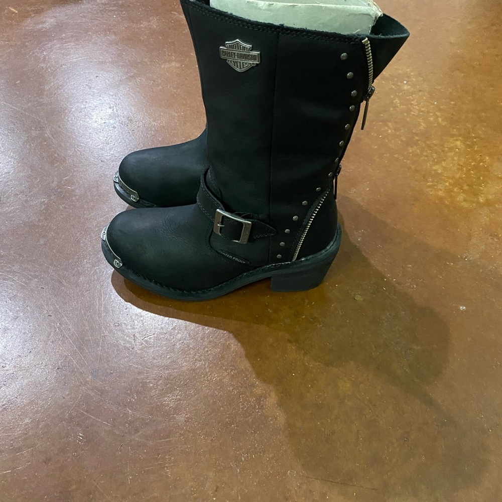 Black Harley Davidson Womens Boots. Size 6.5